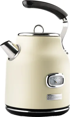 Produktbild von Westinghouse Wasserkocher Retro Serie 1,7 Liter 2200 Watt, 360° Basis, cremeweiß