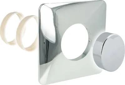 Produktbild von Js Blindabdeckung, Inkl.rosette, Haube,2Distanzringe,Verchromt