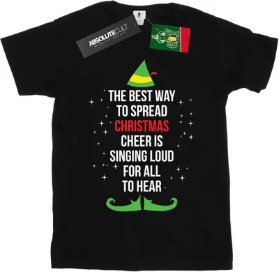 Produktbild von Elf - "Christmas Cheer" T-Shirt für Damen BI21942 (XXL) (Schwarz)