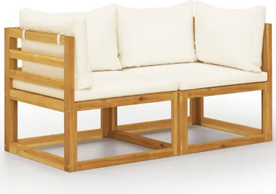 Zdjęcie produktu dla VidaXL 3068852, Drewno akacjowe, Tkanina, Poliester, Dorośli i dzieci, 6 cm, 68 cm, 68 cm