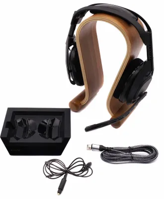 Astro Gaming A50 Wireless Gaming Headset and its accessories are displayed on a white background.