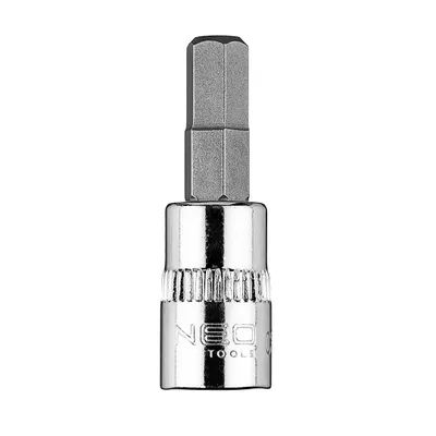 Zdjęcie produktu dla NEO TOOLS Końcówka sześciokątna H6 na nasadce 1/4", krótka, 37 mm
