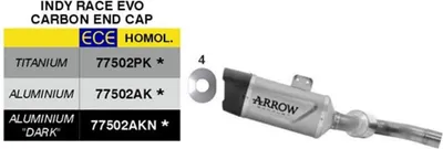 Productafbeelding van ARROW Indy Race EVO goedgekeurde Titan slip-on uitlaatsysteem voor BMW F 900 R/F 900 XR