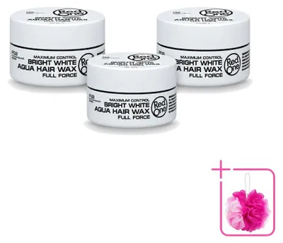 Produktbild von 3 x Red One Bright White Haarwachs - Maximum Control - 150 ml - Sparpackung - 3 Stücke