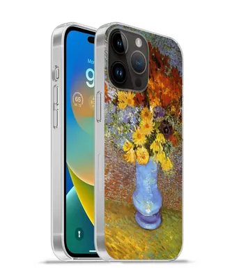 Produktbild von MuchoWow® Handyhülle Schutzhülle Hülle für Apple iPhone 14 Pro - Softcase Vase mit Gänseblümchen und Anemonen - Vincent van Gogh Silikon Softcase Handy Hülle - Umschlag