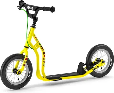 Produktbild von Tretroller Kinderroller Yedoo Mau Emoji 12/12 Scooter Roller Cityscooter gelb