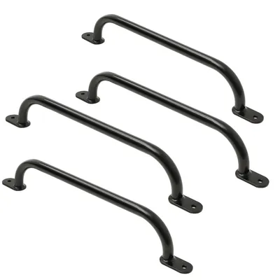 Image de TRIBECCO Prises d'escalade pour aire de jeux, structure d'escalade, lit surélevé & mur d'escalade intérieur (550 mm noir, 4 pièces)