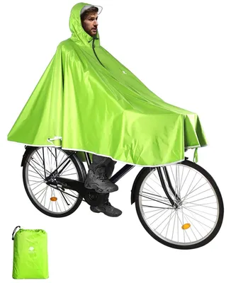 Productafbeelding van Regenjas Regenponcho Poncho - Waterdicht - Lichtgewicht - Uni - Voor fietsen en camping