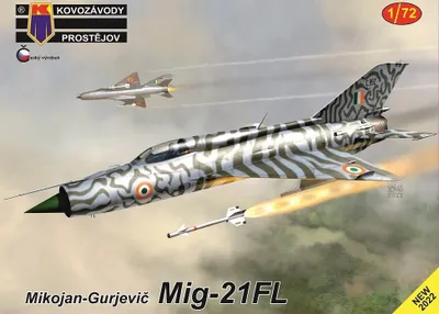 Obrázek produktu pro MiG-21FL (3x camo) - Kovozávody Prostějov 1:72