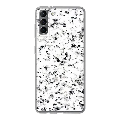 Produktbild von MuchoWow® Handyhülle Schutzhülle Hülle für Samsung Galaxy S21 Plus Marmor - Punkte - Weiß Silikon Softcase Handy Hülle - Handy-Tasche