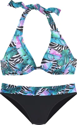 Produktbild von VIVANCE Bügel-Bikini schwarz-bedruckt-bunt Größe 36 Cup E