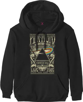 Produktbild von Pink Floyd - "Carnegie Hall" Kapuzenpullover für Herren/Damen Uni RO144 (L) (Schwarz)