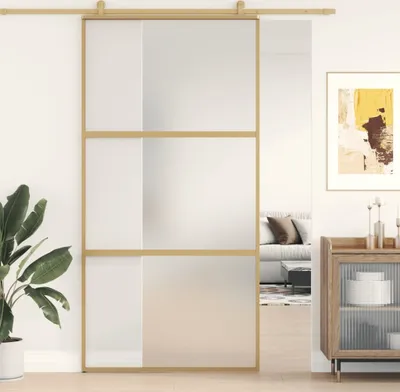 Produktbild von Drzwi przesuwne Golden 102,5x205 cm Matowe szkło ESG i aluminium