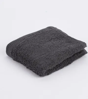 Produktbild von Premium-Frottee Handtuch 100% Baumwolle 580g/qm dunkelgrau Größe Gästetuch 30 x 50 cm