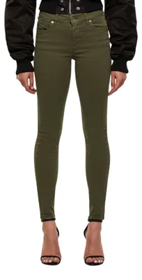 Image de Jeans Diesel Roisin, coupe super skinny, couleur kaki, taille W26