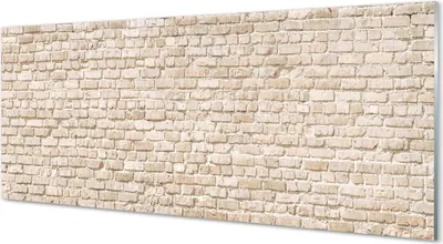 Produktbild von Glasbilder 125x50 Wandkunst Vintage brick wall