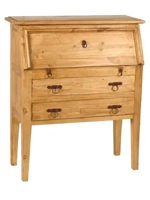 Produktbild von MiaMöbel Sekretär Mexico Möbel 95x110x38 cm Landhausstil Massivholz Pinie Honig