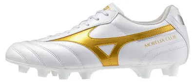 Imagen del producto de Mizuno Morelia II Club - blanco/dorado futbolístico/plateado galaxia, talla: 7