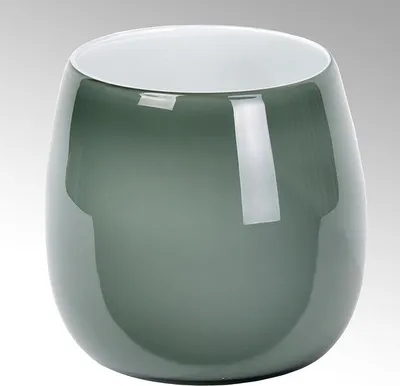 Produktbild von Pisano Vase mittel Überfangglas, basalt H24 cm  D25 cm