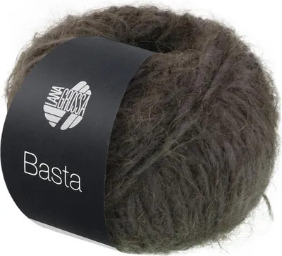 Produktbild von Lana Grossa BASTA 50 g Garn im Fake Fur Look mit Franseneffekt 100 m Farbe 034 - Graubraun