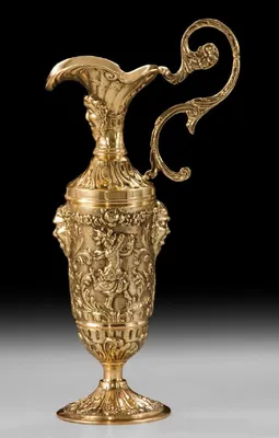 Produktbild von Casa Padrino Luxus Barock Vase in Weinkrug Form Gold 18 x H. 36 cm - Handgefertigte Bronze Blumenvase - Barock Deko Accessoires - Barock Interior - Barock Möbel - Edel & Prunkvoll