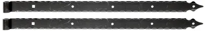 Winkelband schwarz 820 mm Stahl mit Sierspitze