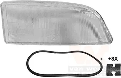 Produktbild von VAN WEZEL Scheinwerferglas 5950978 Rechts für VOLVO V70 I (875, 876)