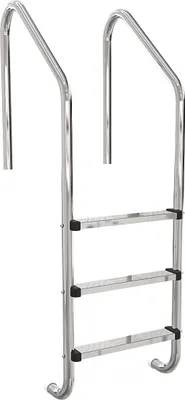 Produktbild von Einstiegsleiter Edelstahl V2A | weites Modell | 3 Edelstahlstufen