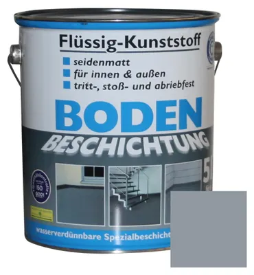 Produktbild von Wilckens Flüssig-Kunststoff 5 L Bodenbeschichtung Silbergrau RAL 7001