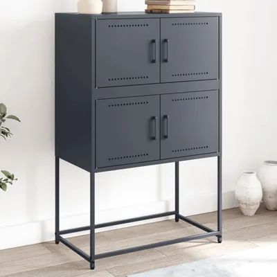 Zdjęcie produktu dla vidaXL Kredens antracytowy 68,5x38,5x107 cm stalowy