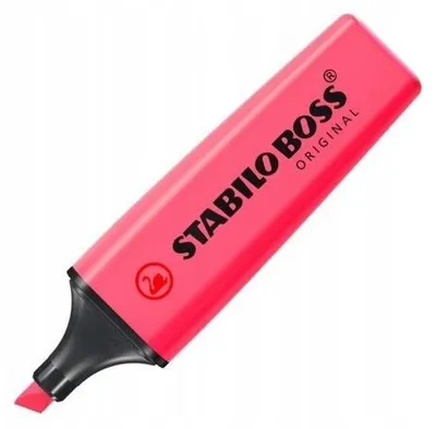 Image de Surligneur Stabilo BOSS Original Rose pour Notes Biseauté