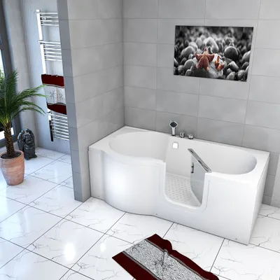 Produktbild von Seniorenwanne mit Tür S12-R Badewanne 85x170cm