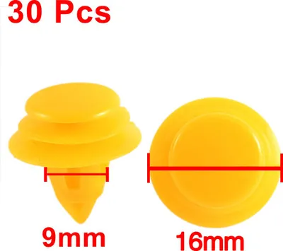 Image de Trou 9mm Panneau garniture porte jaune rivet 30Pcs