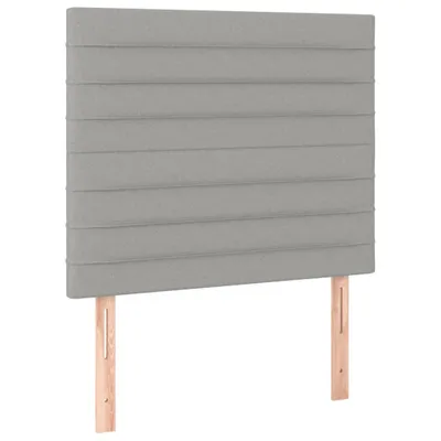 Produktbild von Kopfteil Hellgrau 80x5x118/128 cm Stoff