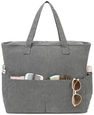 Image de Grand sac de plage imperméable avec fermeture éclair pour femmes