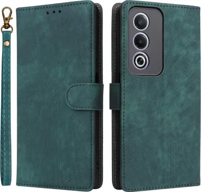 Produktbild von OPPO A80 Hülle - Coverup Klapphülle mit Schlüsselband - Grün