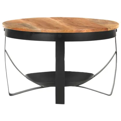 Image de vidaXL Table basse Ø68x43 cm bois massif acacia