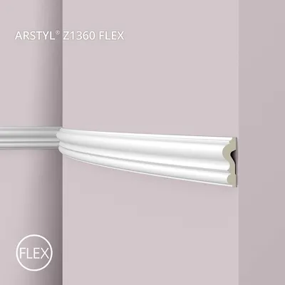 Produktbild von NMC Z1360 Flex ARSTYL flexible Wand- und Friesleiste Zierleiste Stuckleiste 2 m