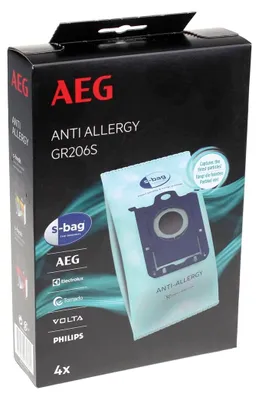 Produktbild von Aeg - Staubsauger Beutel - Gr206S - Anti-Allergie - 4St - 9001684761
