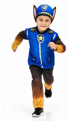 Chase-Kinderkostüm 3-teilig, Paw Patrol, Gr. 104, Karneval