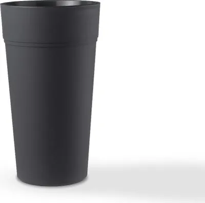 Productafbeelding van Famanu bloembak met waterreservoir - antraciet - 65 cm