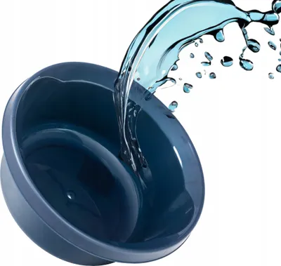 Produktbild von KADAX Matte Plastikwaschschüssel, Kunststoffschüssel, Runde Spülschüssel (Marineblau, 20L)