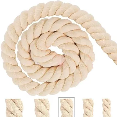 Zdjęcie produktu dla Sznurek bawełniany 12 mm 5 m beżowy do majsterkowania dekoracji