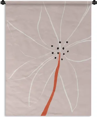 Produktbild von MuchoWow® Wandteppich Wandbehang Blumen - Abstrakt - Pastell 150x200 cm Tapisserie Dekoration Wandtuch - Wandaufhängung - Moderner