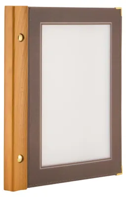 Productafbeelding van Securit Menukaart A5 Wood |Menumap |Bruin