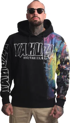 Produktbild von Yakuza Herren Zombie Kapuzenpullover, Schwarz, M