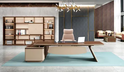 Produktbild von Büro Tisch Bürotisch Arbeitstisch Schreibtisch Büromöbel Holz Braun