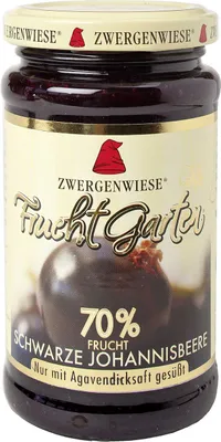 Produktbild von Zwergenwiese Fruchtgarten Schwarze Johannisbeere  225g