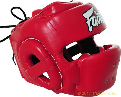 Zdjęcie produktu dla Kaski Full Face HG14 marki Fairtex, kolor czerwony, rozmiar L