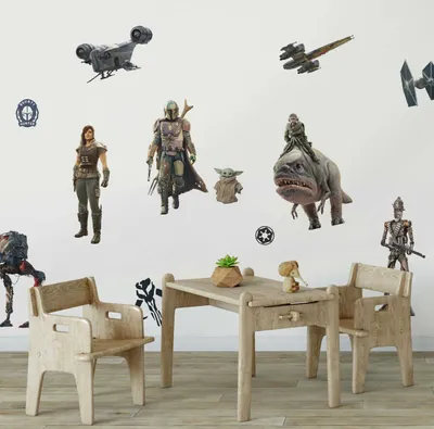 Produktbild von RoomMates wanddekoration Der Mandalorianer braun/grün 20-teilig